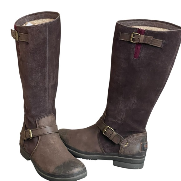 UGG Australia Thomsen
Brown Leather Winter Riding Boots size 8 - Picture 1 of 16